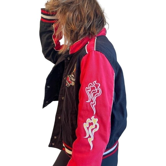 Vintage Red Fox Death Before Dishonor bomber jacket - Picture 6 of 8
